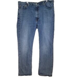 Levi's 514 Men's Jeans 42 X 32Blue Denim 100% Cotton Mid-Rise Straight M1525